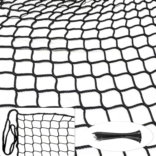 Safety Net Kids Pet Balcony Protection Rope Net Stair Safety Netting for Railings Playground Safety Net Golf Practice Net Baseball Nets for Batting Knotless Polyester Sports Netting (3x6FT)
