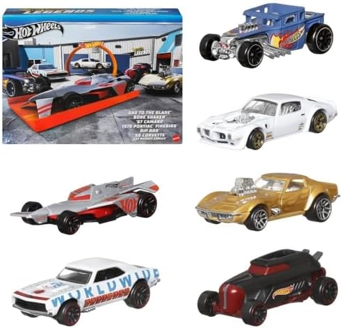 Hot Wheels Legends, Multipacote com 6 Veículos Colecionáveis e Le...