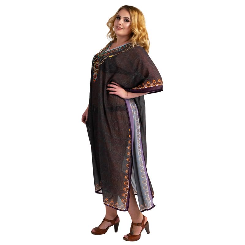 Image of Miss Lavish London Women's Kaftan- Kaftan Dress for Casual, Party, Evening, Vacation and Everyday Wear