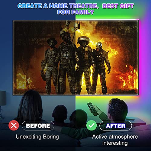 Jadisi Led Strip Lights 130Ft (2 Rolls Of 65Ft) Music Sync Rgb Lights Strip Color Changing With App Remote Control Smart Led Lights For Bedoom, Ceiling, Kitchen, Party #TOP2