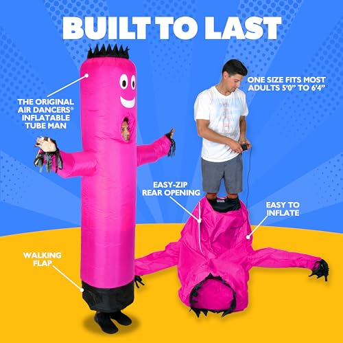 Image of LookOurWay Inflatable Tube Man Costume - Wacky Wavy Arm Guy Funny Inflatable Halloween Costume