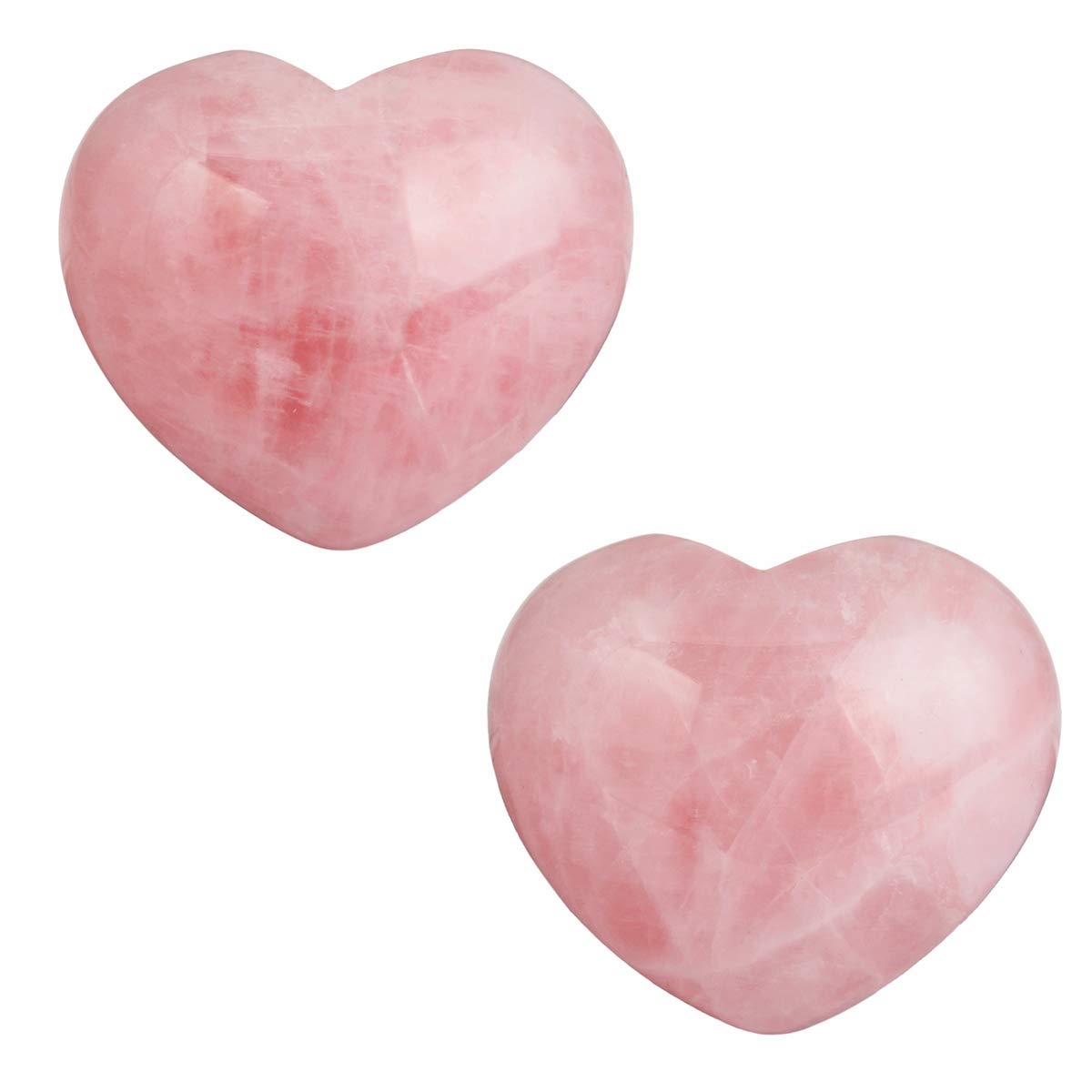 Quartz Rose-40x45x25mm / Lot de 2