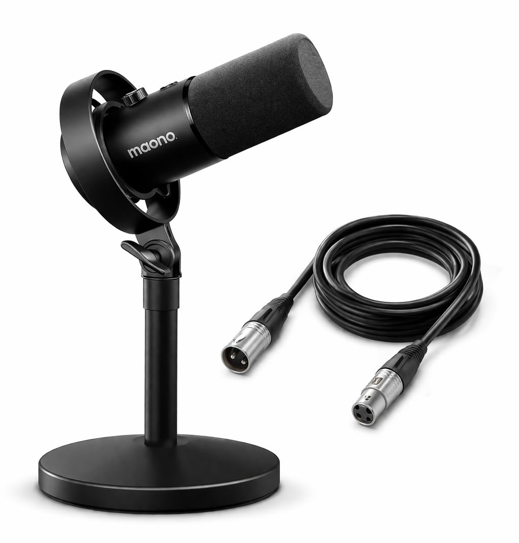 MAONO PD300XT USB-C/XLR Dynamic Microphone Bundle with 6FT Premium