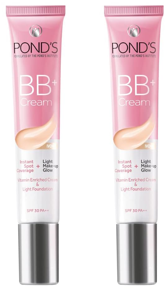 POND'S Bb+ Natural Cream, Instant Spot Coverage + Light Make-Up Glow For All Skin Types, Ivory 18G (Pack Of 2)-image-47