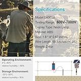 allsun GK503B NEON Electric Fence Voltage Tester and Fault Finder 600V to 7000V Range, Shock-Proof Design for Farm Safety and Livestock Protection,NOT LED - Image 3