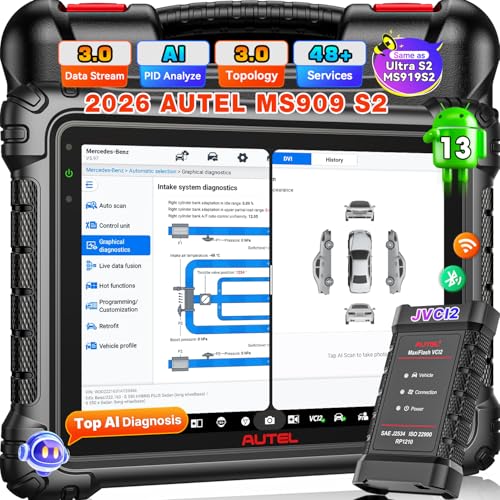 Image of Autel MaxiSys MS909 S2 Scanner: Top AI Intelligen Scan as Ultra S2 MS919S2