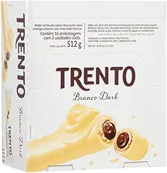 TRENTO Display - WAFER TRENTO CHOCOLATE BRANCO 32g - 16 unidades