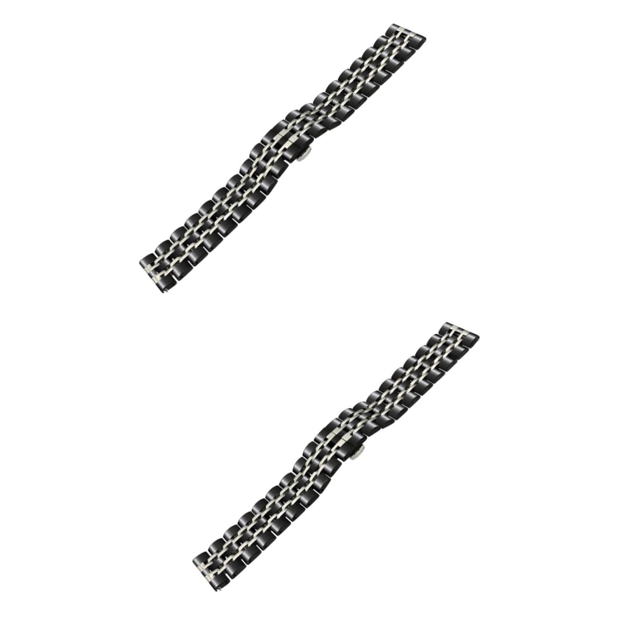 UPKOCH Correa De Reloj De Guijarro 3 Uds Brazalete De Metal Correa De Reloj Inteligente Correas De Engranaje Correa De Reloj De Moda De Repuesto S2 S3 De Acero Inoxidable