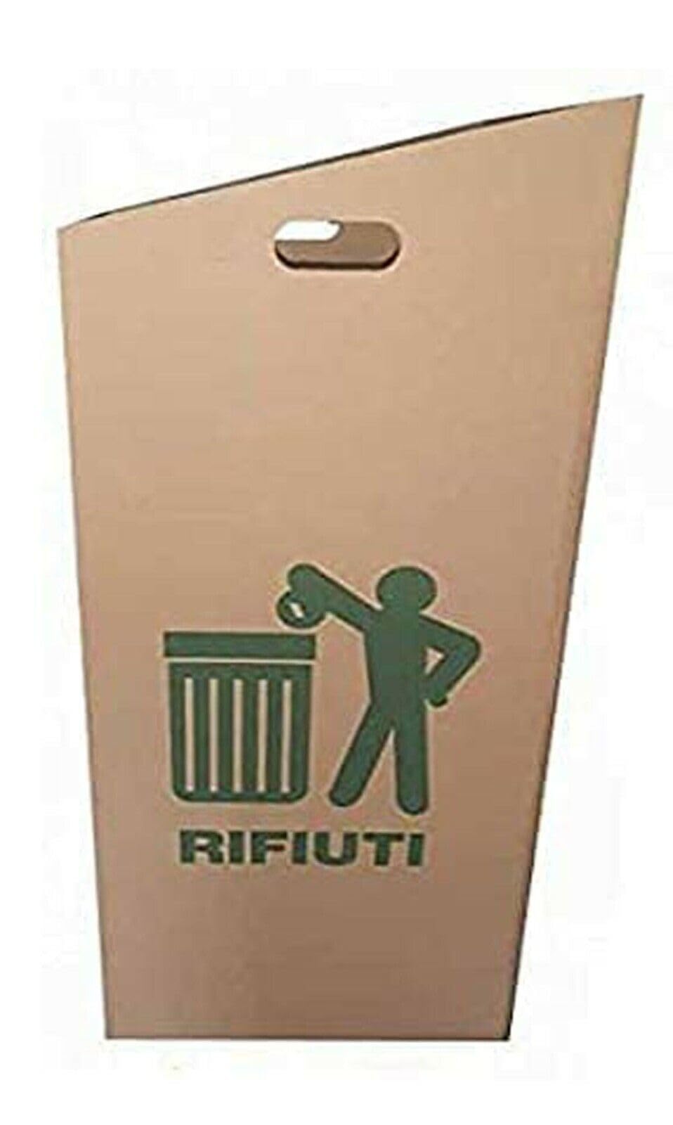 10 Pattumiere Pattumiera bidone secchio cestino cestini contenitore in carta cartone per raccolta differenziata porta sacco busta sagre feste party 120 lt
