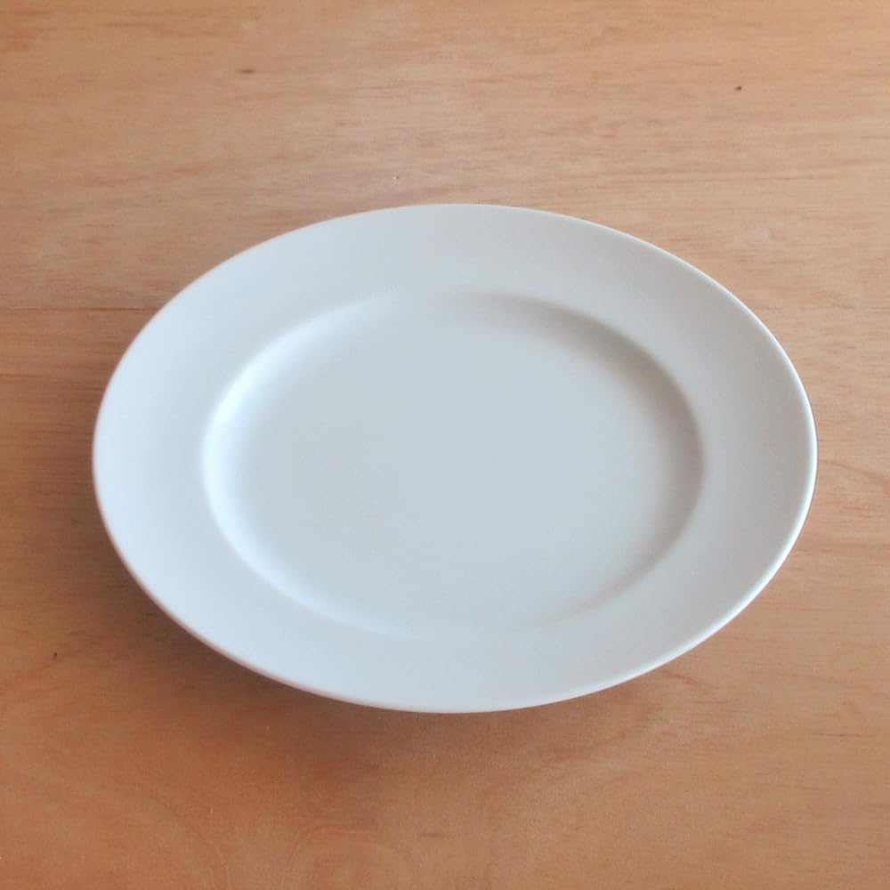 Amazon.co.jp: 皿 白いお皿 21cm リム デザートプレート 業務用 美濃焼