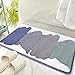 comfoyar Alfombra de Baño, Microfibra Mullido Vistoso, Alfombra Ducha Suave Antideslizante Lavables en Lavadore, Tapete para Piso para Dormitorio Baño (40 x 60 cm)