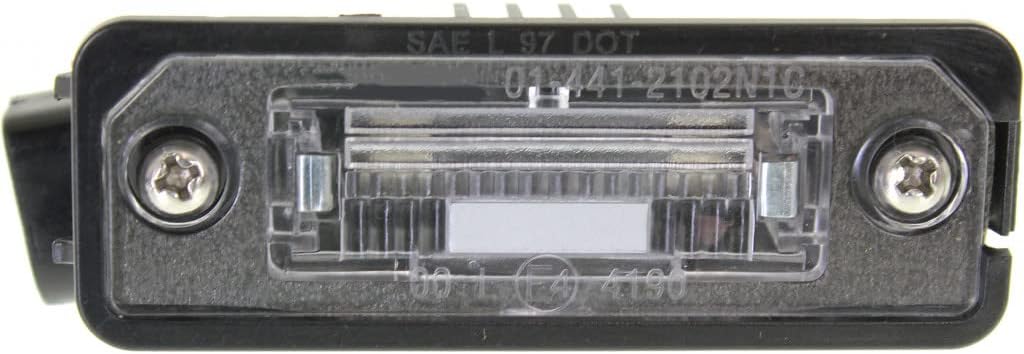 Carlights360: For 2009 2010 2011 2012 Volkswagen CC License Plate Light Driver OR Passenger Side | Single Piece | w/Bulbs Tail Light - Replacement for VW2870107