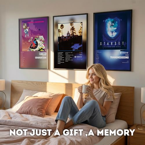Image of Custom Album Cover Posters Framed, Music Posters, Custom Poster Wall Decor, Music Wall Art Song Poster, Unique Gift for Music Lovers