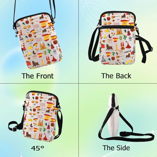 G2TUP Spain Travel Crossbody Bag Spain Souvenir Gift Spain Trip Shoulder Bag Spain Vacation Merchdise3