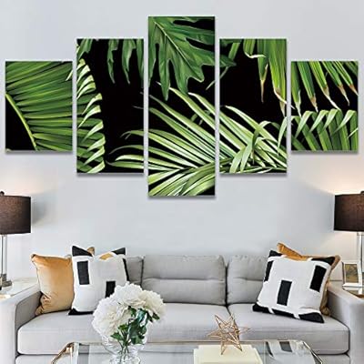 SIGNWIN 5 Panel Canvas Wall Art Modern Art...