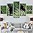 SIGNWIN 5 Panel Canvas Wall Art Modern Art Decorative Elements Fun Illustrations Leaves Multicolor Patterns for Home Decorations Ready to Hang - 60"x32"