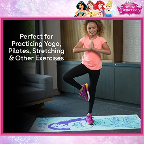 Disney Moana Kids Yoga Mat Non Slip for Boys and Girls, All Purpose, PVC, Fitness and Workout Accessories, Blue, 3 mm - Image 6