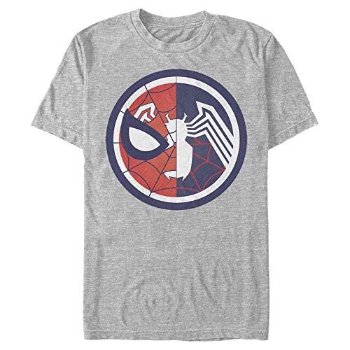 T-shirt Spider-Man Venom Split Circle vêtement Marvel homme coton noir
