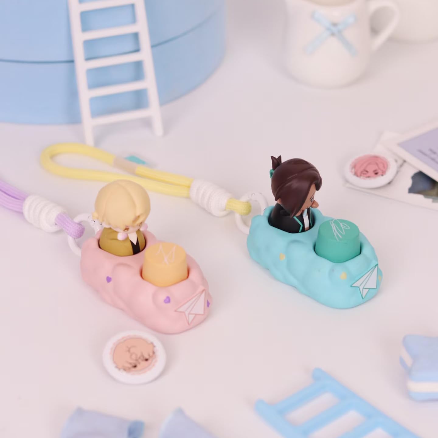 Alien Stage Free Stage Series Blind Box Keycaps Figures, Anime Officially Licensed Mystery ALNST Merch (Whole Set, Contains All of 6 Characters)