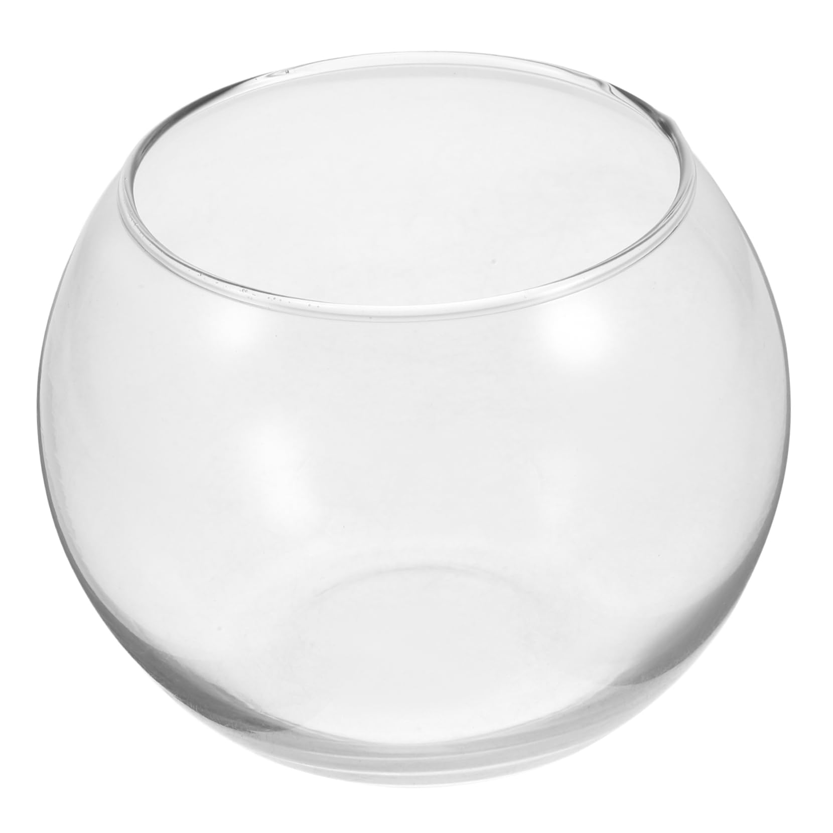 Parliky 2 Piezas pecera de Cristal decoración cristalball Adornos para peceras Maceta de Burbujas Transparente pecera de terrario macetas Planta pecera de Oficina florero de Vidrio