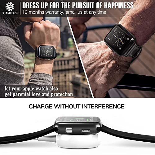 Top4Cus Environmental Anti-Scratch Soft Tpu Lightweight 42Mm Iwatch Case All-Around Protective Screen Protector Compatible With Apple Watch Series 8/7 Series 6/Se/5/4 Series 3/2/1-42Mm, Black #TOP5