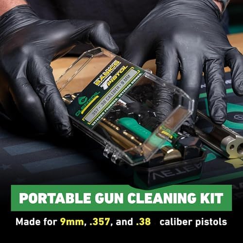 Clenzoil 9mm, .38 & .357 Pistol & Gun Cleaning Kit with Oil & Cleaner Alternate view