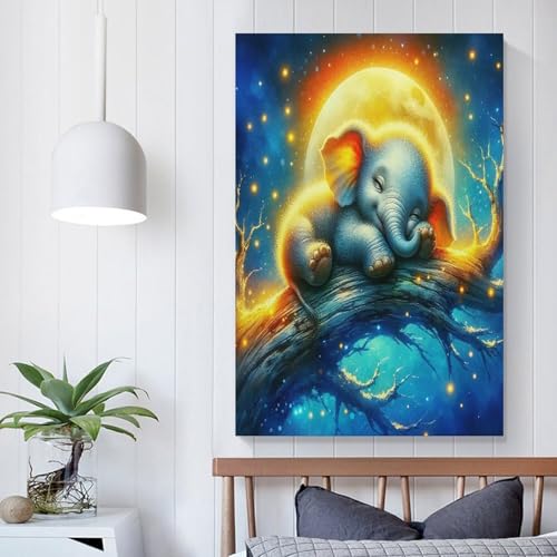 Éléphant mural pour chambre bébé et déco salon moderne - 5