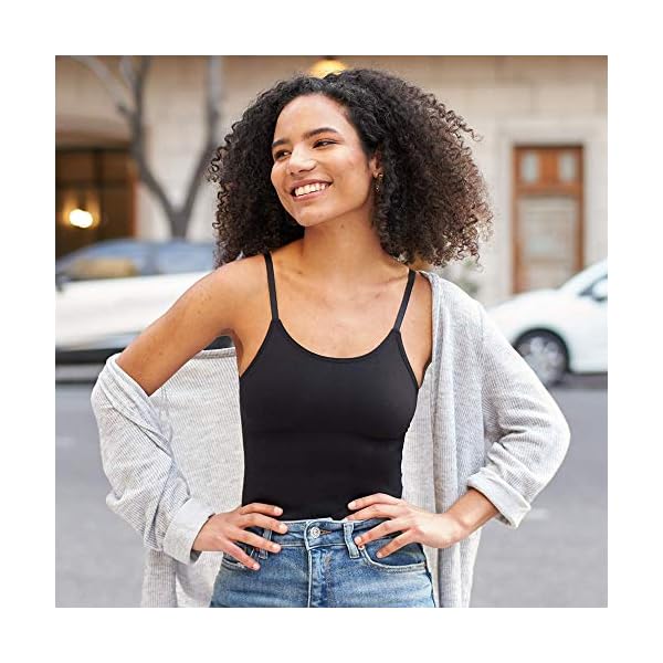 Shapermint-Scoop-Neck-Compression-Cami-Tummy-and-Waist-Control-Body-Shapewear-Camisole SHAPERMINT Womens Tops - Scoop Neck Cami - Tank Top for Women, Camisole for Women, Tummy Control Shapewear Black