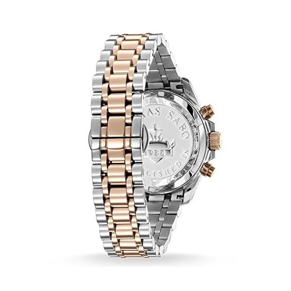 Thomas Sabo Damen-Armbanduhr Chronograph Quarz Edelstahl WA0221-272-201-38 mm – Bild 3