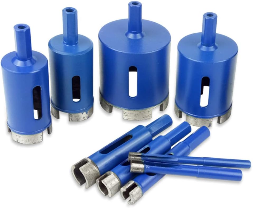 6mm-100mm Blue Marble Tile Opener Diamond Core Bit Hole Saw Drill Bit for Marble Granite Brick Tile Ceramic Concrete Drilling,38mm