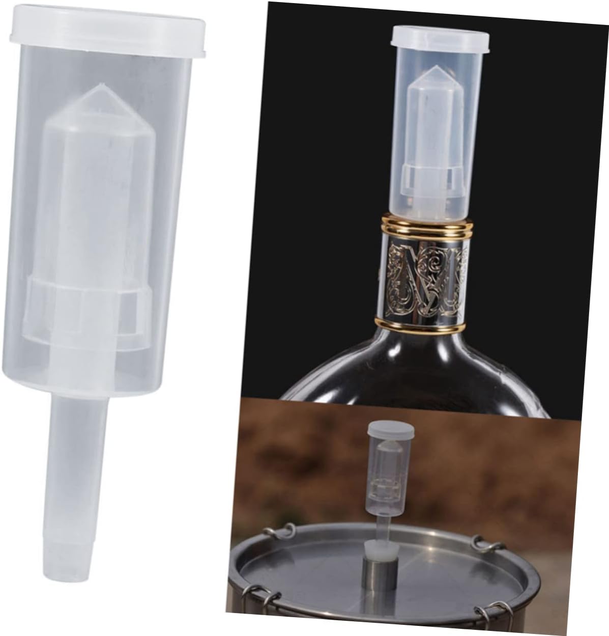 Silicone Fermenting Airlock Stopper for Bottle and Test Tube Use