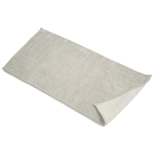 Sophie Tappeto da Bagno Tinta Unita in Microfibra Fondo Antiscivolo, Tappetino Bagno Assorbente Asciugatura Rapida Pelo Lungo, Scendidoccia, Disponibile in più Misure e Colori (Tortora, 70x140 cm)