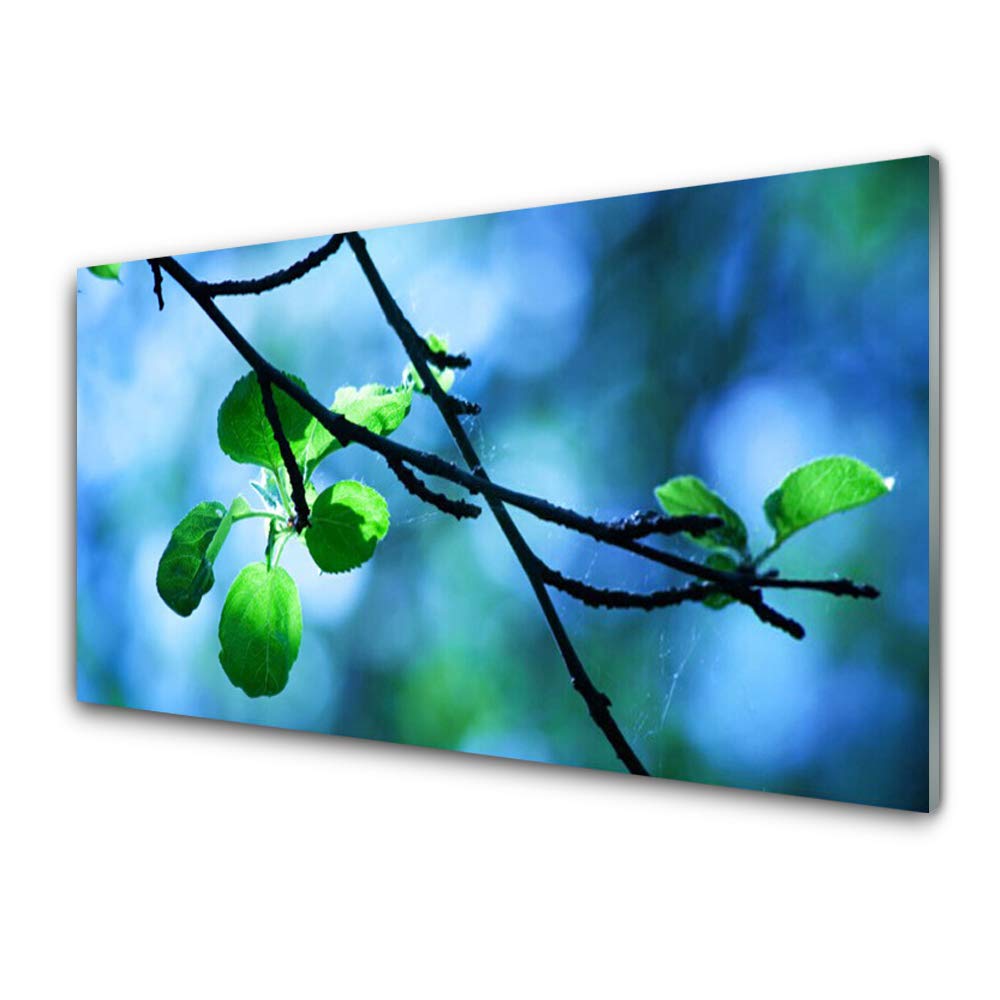 Verre acrylique Tulup déco haut de gamme au design de feuilles floral 100x50cm