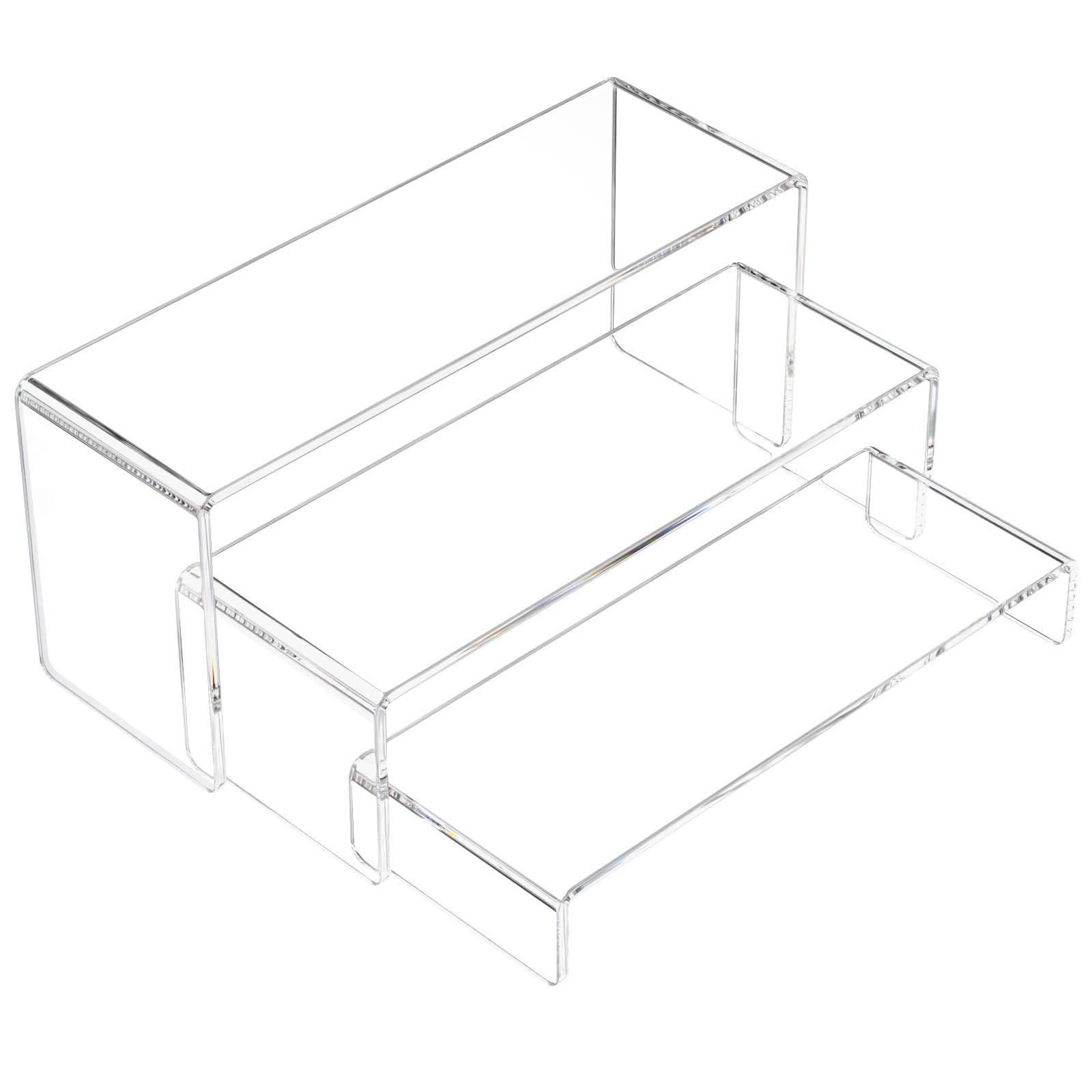 Amazon.com: NIUBEE Acrylic Display Riser, 3 Pcs 9" Large Acrylic Risers ...