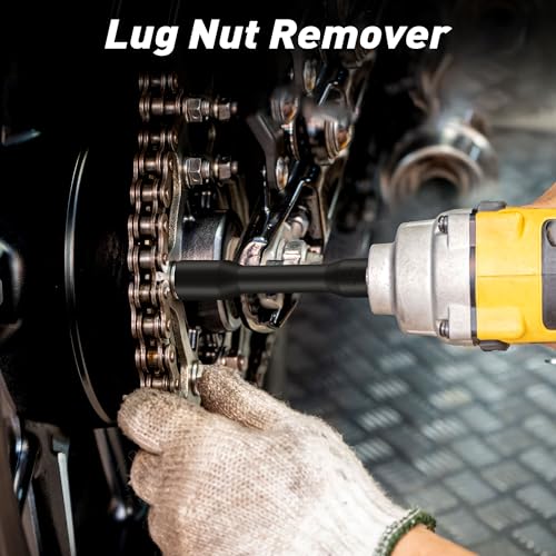 YEKEPRO 5 Pieces 1/2 Inch Drive Spiral Type Deep Extractor Set, Bad Lug Nut Remover, Cr-Mo Steel, Metric, Heavy Duty Storage Case - Thumbnail 6