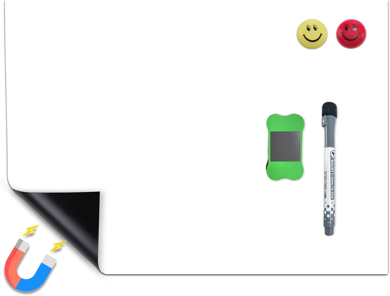 OOTDAY Small Dry Erase Board, White Board Sheet