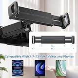 aceyoon Tablet Wall Mount 360°Adjustable, Extendable Wall Holder for iPad No Drilling Kitchen Wall Mount for 4.7-12.9 inch Tablet and Phones Compatible with Kindle Fire HD, Galaxy Tab - Image 3