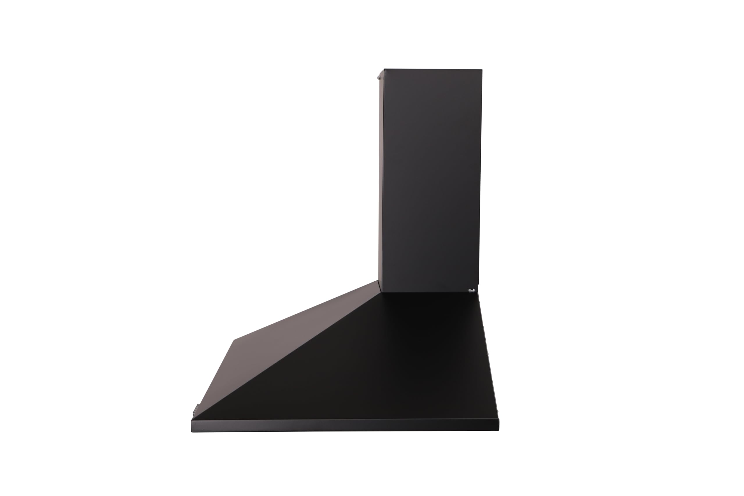 Respekta Dunstabzugshaube Karena / Kaminhaube 90 cm / Metallgehäuse schwarz matt /Abluft - und Umluftfunktion / CH22055-90 S / 53 – 68 dB