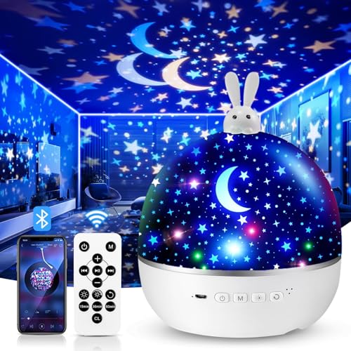 One Fire Night Light,Sternenhimmel Projektor mit 15 Film,Nachtlicht Kinder Nachtlicht Baby,Bluetooth...