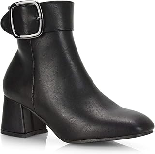 low heel booties amazon