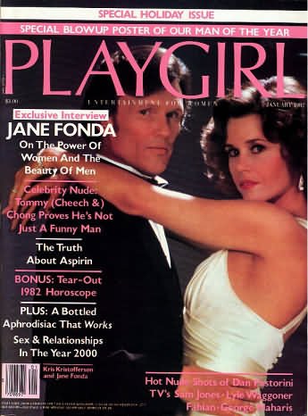 Playgirl Magazine, issue dated January 1982 Jane Fonda cover; also nude