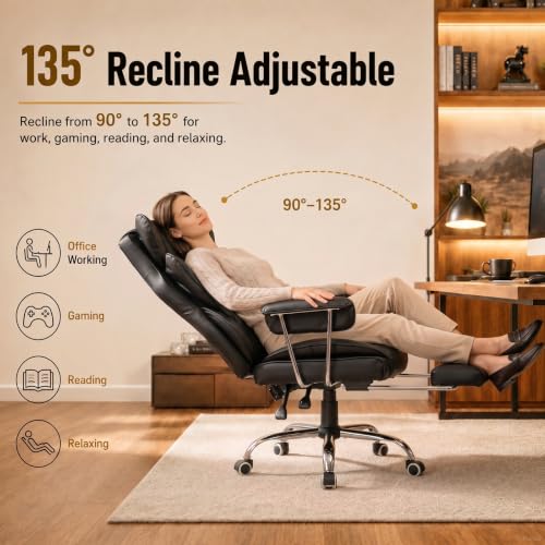 GTPLAYER Big&Tall Ergonomic Gaming Chair, Wide Spring Seat, Linkage Armrest,Earth BLK - image 6