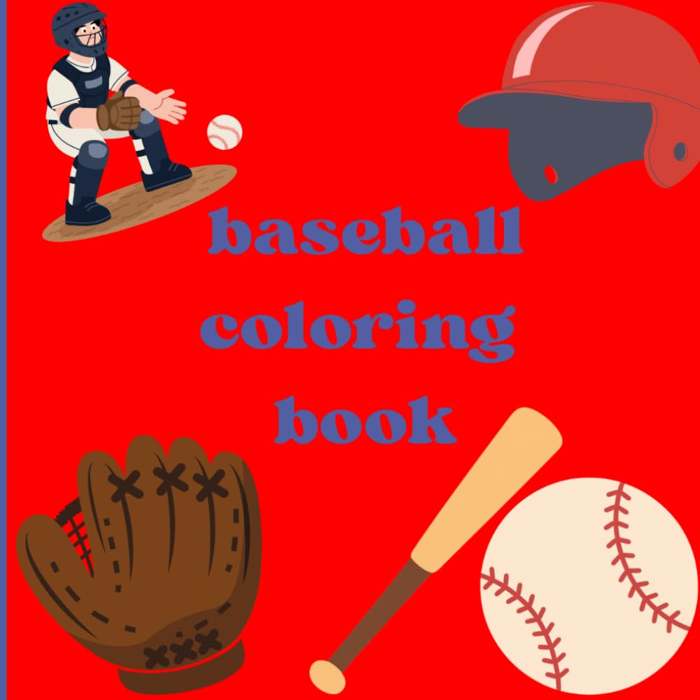 Baseball coloring book: To entertain little baseball players