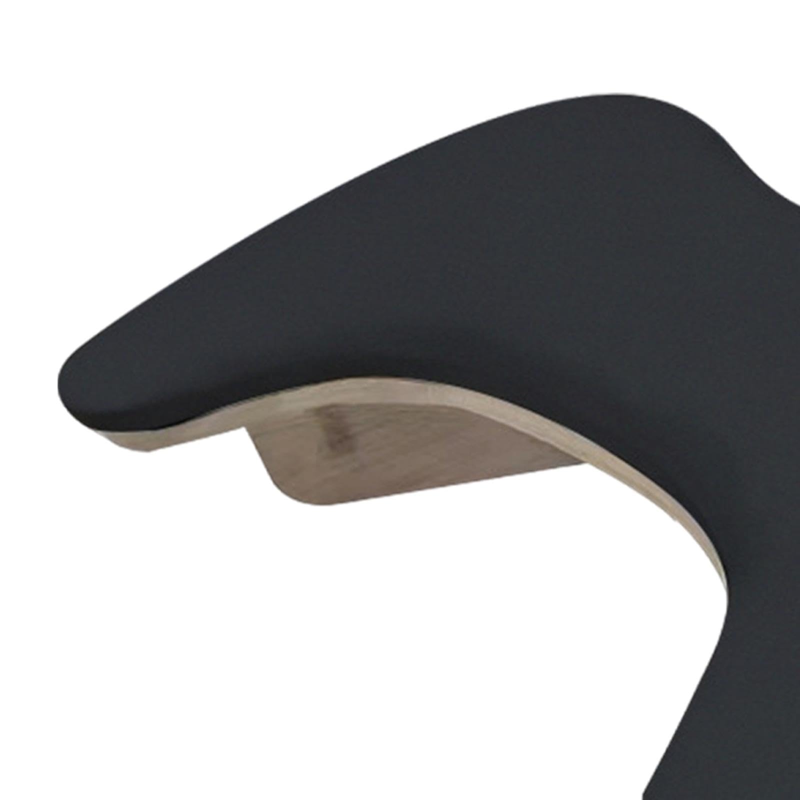 harayaa Poggiabraccio a forma di U in pelle PU Poggiamano per unghie Cuscino poggiamano per unghie Supporto staccabile Portatile per saloni Unghie Tech Home, nero