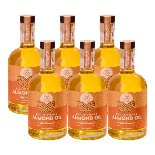 Fresh Vintage Farms 100% Cold Pressed Almond Oil - 12.68 Fl Oz, Pack of 6