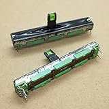 1PC ALPHA B10K Linear Slide Potentiometer, Dual-Channel, 60mm, Illuminated, for Mixer & Audio Equipment