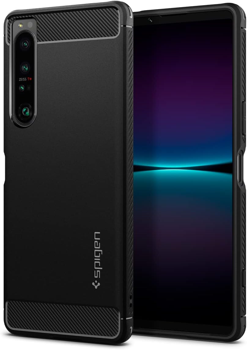 Rugged Armor Phone Case Compatible with Sony Xperia 1 IV - Matte Black