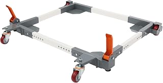 DYRABREST Mobile Base 1500lbs Heavy Duty Universal Mobile Base 20.7" x 27.7" to 28" x 33.5" Fully Adjustable Mobile Base with Swivel Wheels for Mobilizing Large Tools, Woodworking Equipment
