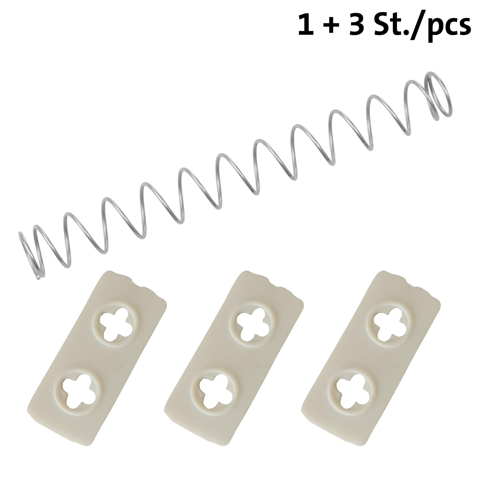 Westmark 40332250 Set plaque d'éjection et 1 ressort pour Dénoyauteur de cerises 4030 3 pièces, Plastique, Argent, 10 cm