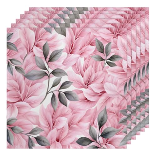 Servilletas de Tela Floral Flowers Set 6 50.5x50.5 cm miniatura 1